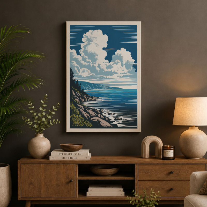 Print, 18x12 - 45.7 x 30.5 cm, Terracotta Border