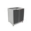 Armoire de cuisine d'extérieur 2 portes - gris foncé