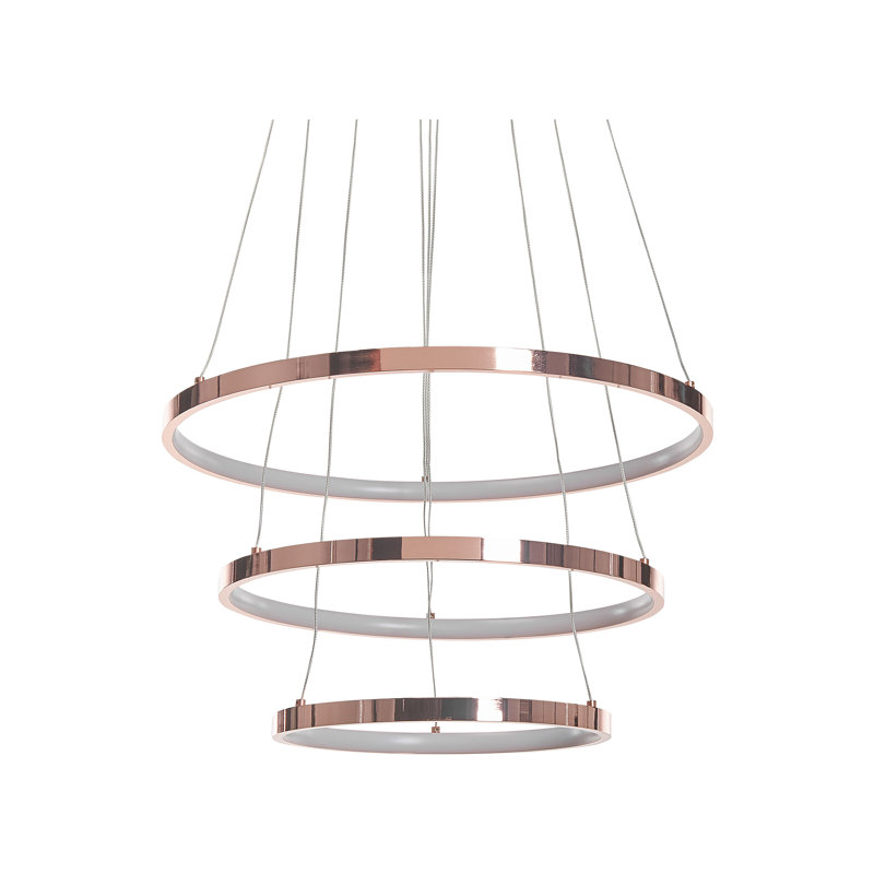 Pueblo 3 - Light LED Unique/Statement Pendant, Rose Gold