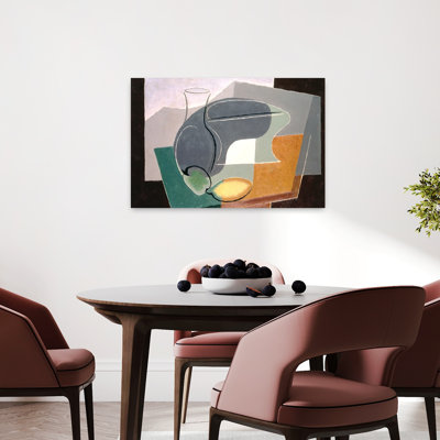 Coupe à fruits et carafe, 1927, estampe d'art mural abstrait contemporain