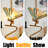 Mosaic Stained Glass Style Accent Table Lamp With Gold Finsh, 3-Color Dimmable Led Light