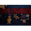 Tapis chinois art déco à teinture végétale 6 x 9