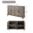 Phelan 60'' Wide Distressed Sideboard with Adjustable Shelves-1899380218