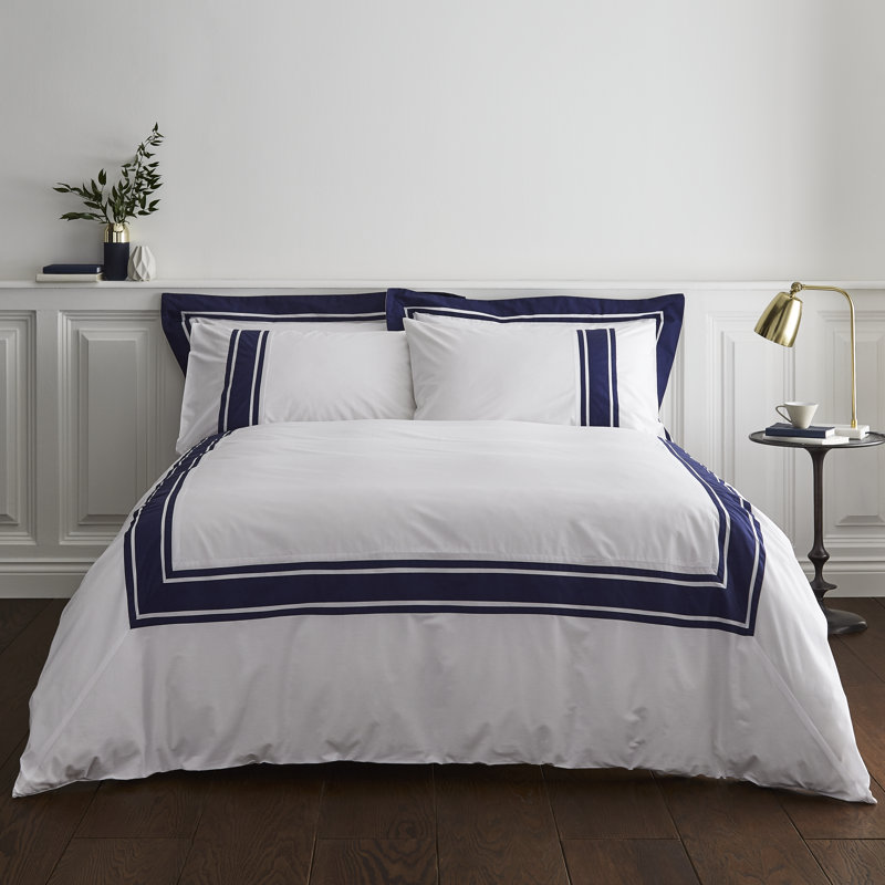 Berkeley White Navy 180 TC, Double