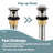 8-inch Widespread Faucet 2-handle Bathroom Faucet with Drain 1.2 GPM-91270298