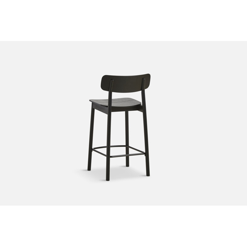 Soma Bar Stool, Black, Counter Stool (25.59'' Seat Height)