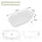 63"L x 29.5"W Oval Freestanding Acrylic Bathtub 127 Gallon Deep Soaking Tub with Pop Up Drain and Overflow Hole-124749563-125397130