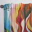 Panneau de rideau simple semi-diaphane avec passe-tringle Abstract-71857605