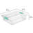 Sterilite 5.7 Qt. Large Plastic Stackable Storage Bin w/ Clear Latch Lid, 6 Pack-99476634-99476635