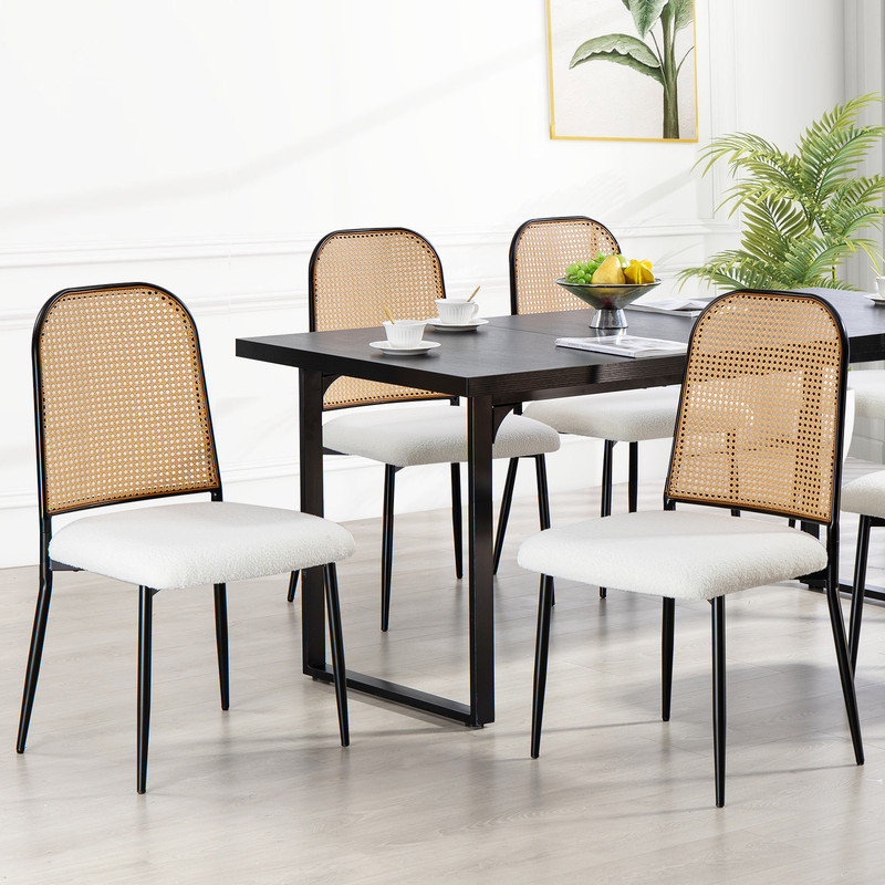 Chaise d'appoint Burnestin, Blanc