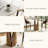 35" Modern Round Counter Height Table For 2-4 People, White Glossy Small Round Dining Table For Kitchen Or Small Spaces With Bronze Base, Counter Height Bar Table For Families-2006339448-2006339452