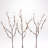 Lighted Brown Branch Set with White Berries