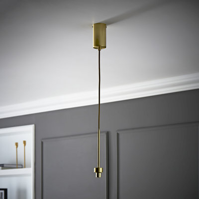 1 - Light Brushed Gold Pendant