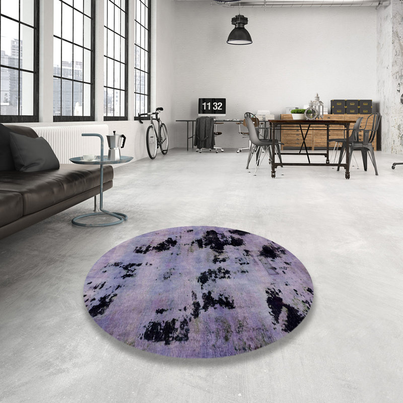 Tapis abstrait moderne 2012, Rond 8 pi