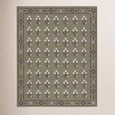Heidi Flatweave Floral Wool Rug
