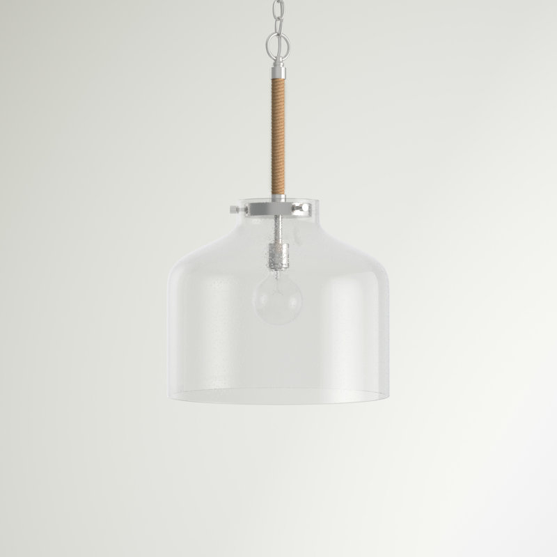 Tayeb 1 - Light Single Pendant, Polished Nickel