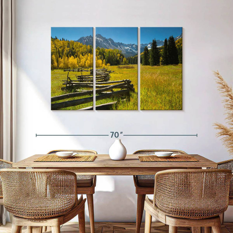 Clôture en bois Alvord dans une forêt - Maroon Bells CO, H 36 po x l 57 po