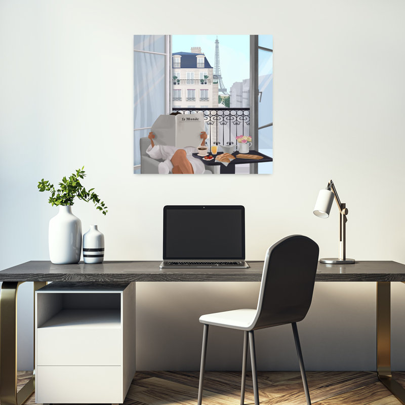 Art contemporain, architecture abstraite, art urbain, H 18 po x l 18 po