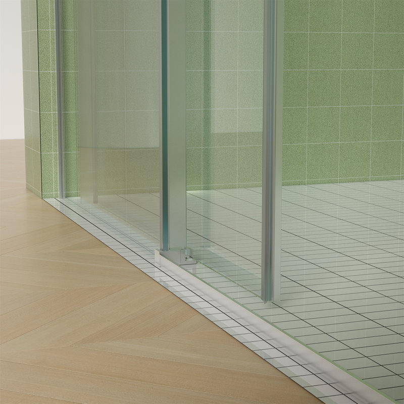 Porte de douche sans cadre l 56 "-60" x H 70 "