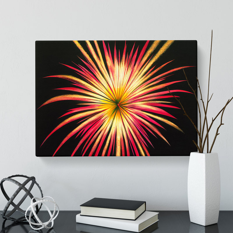 Glowing Fireworks - Wrapped Canvas, 35cm H x 50cm W x 3cm D