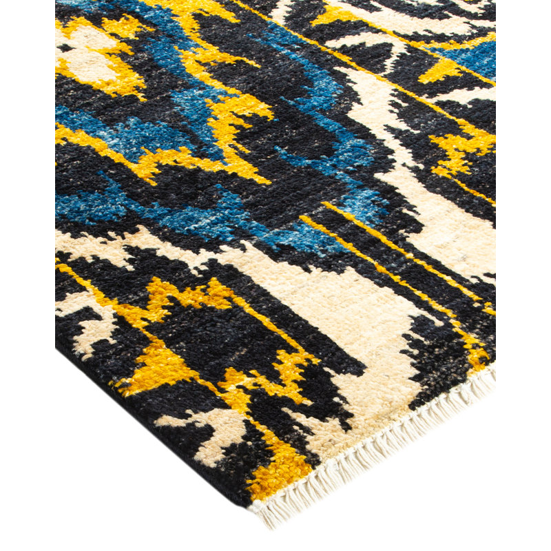 Contemporary One-of-a-Kind 4' 0" X 6' 2" Hand Knotted Area Rug
