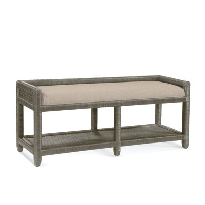 Banc de rangement en osier Glinda