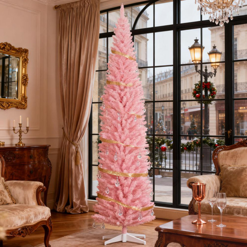 Arbre de Noël 8 pi, Rose