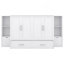 Lit escamotable double avec tablettes, tiroirs et ports USB, blanc-1172209569-1172209568