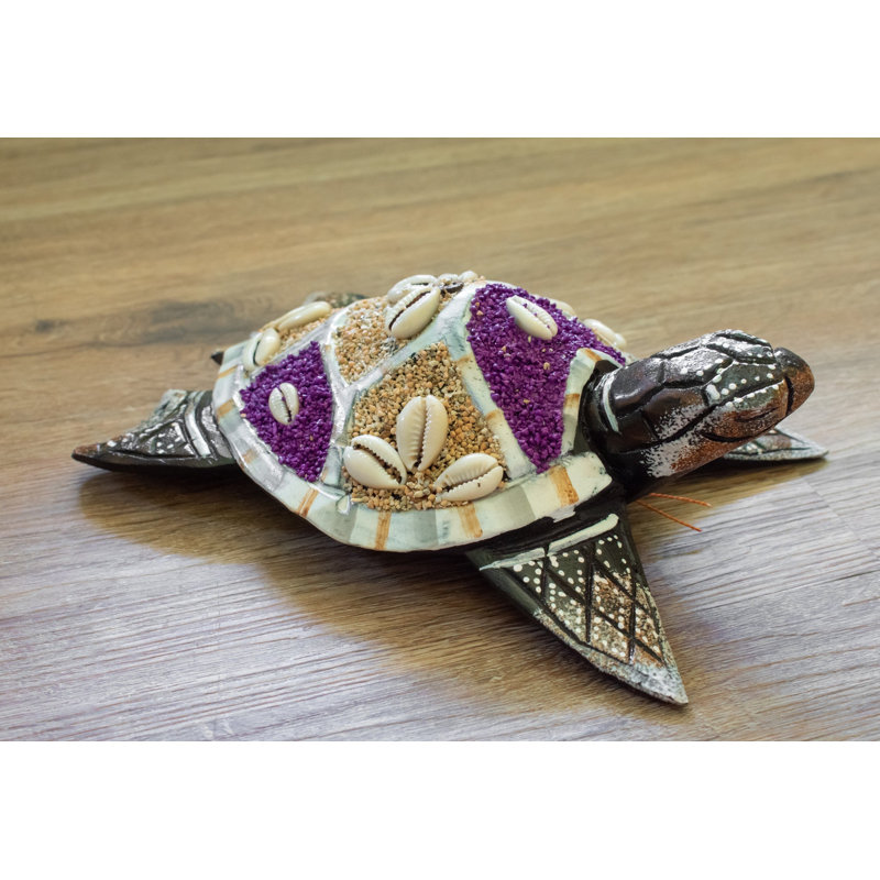 Décoration murale tortue, Mauve