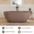 Fslefay 59'' Freestanding Bathtub Solid Surface Deep Soaking Tubs-124635951