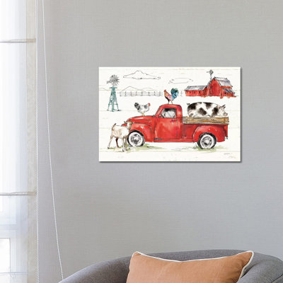 Down On The Farm II No Words by Anne Tavoletti - Wrapped Canvas Print