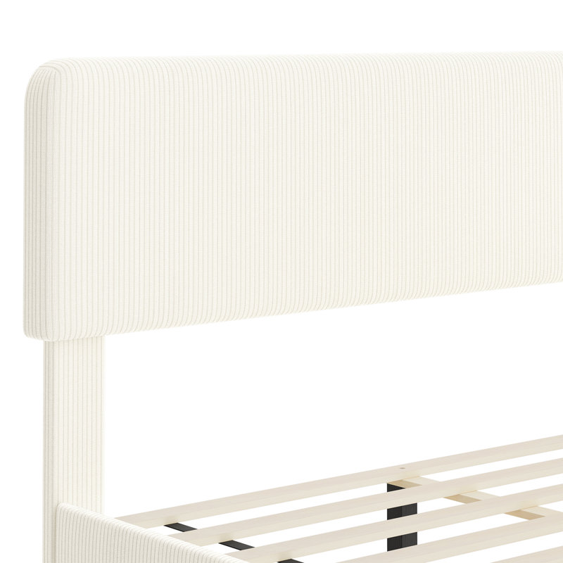 Base de lit tapissier Brookport, Grand lit
