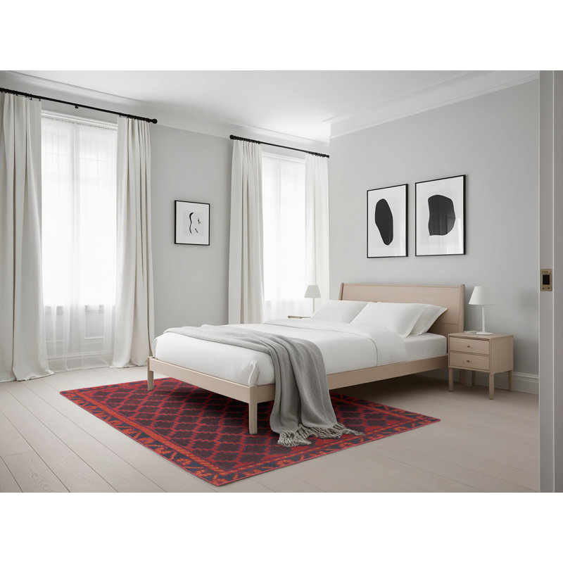Tapis rouge à motif sud-ouest, Rectangle 5 pi x 7 pi
