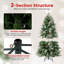  Arbre de Noël artificiel illuminé 5 pi avec 602 extrémités en PE, PVC et PET-1843084739