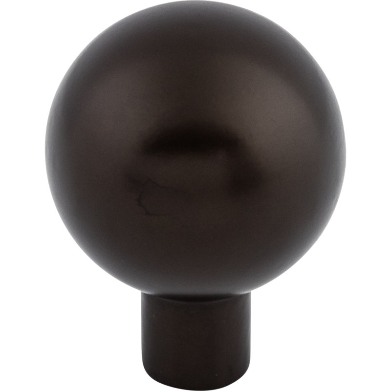 Brookline Round Knob, Oiled Rubbed Bronze, 1 1/8" Knob Diameter
