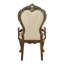 Chaise avec accoudoirs finition chêne antique, ensemble de 2