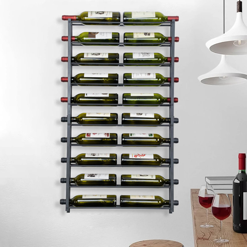 20 Bottles Hanging Wine Rack Wall Mount