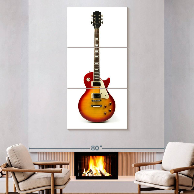 Classic Electric Guitar, 80" H x 39" W
