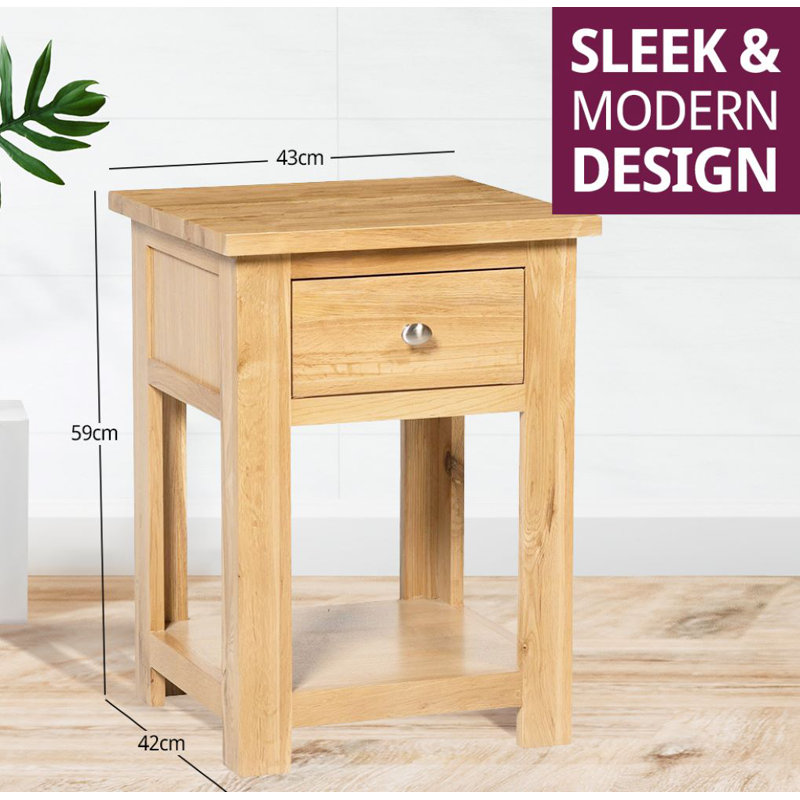 Farris Solid Wood Side Table Set
