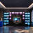 94.5" W Entertainment Center & 2 Display Cabinet For Tvs Up To 70"