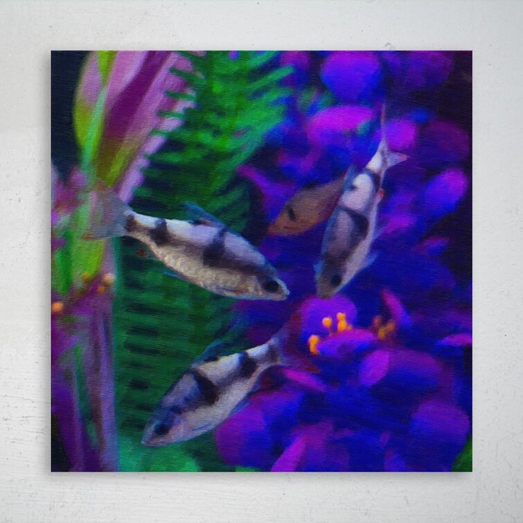 Neon Coral Reef' Poster, picture, metal print, paint by