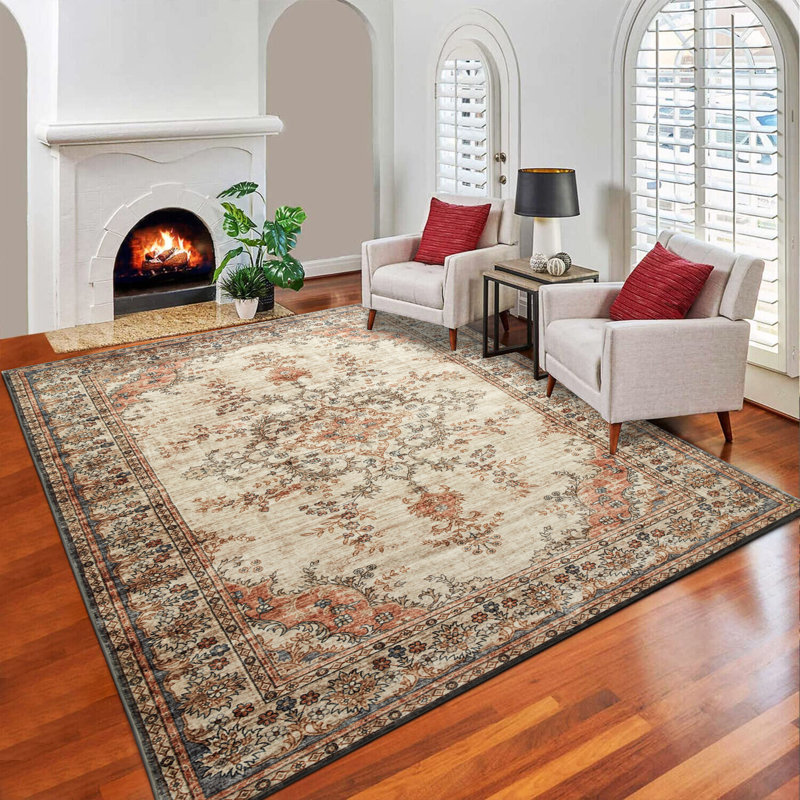 Carrocci Persian Ultra Soft Luxury Machine Woven Area Rug Plush Carpet for Living , Rectangle 120 x 170cm
