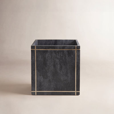 Stone Open Top Trash Can