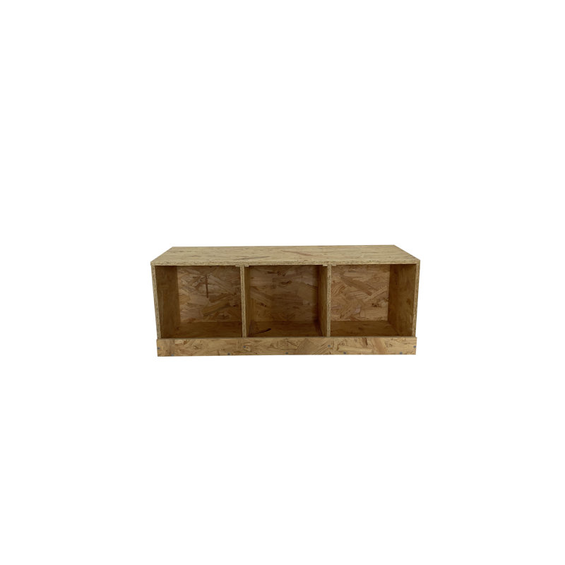 Natural Wood Triple Nesting Box for Hens