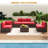 Heledd 5 - Person Patio Conversation Set with Cushions-1387855539