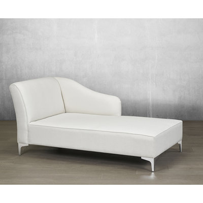 Laury Faux Leather Chaise Lounge