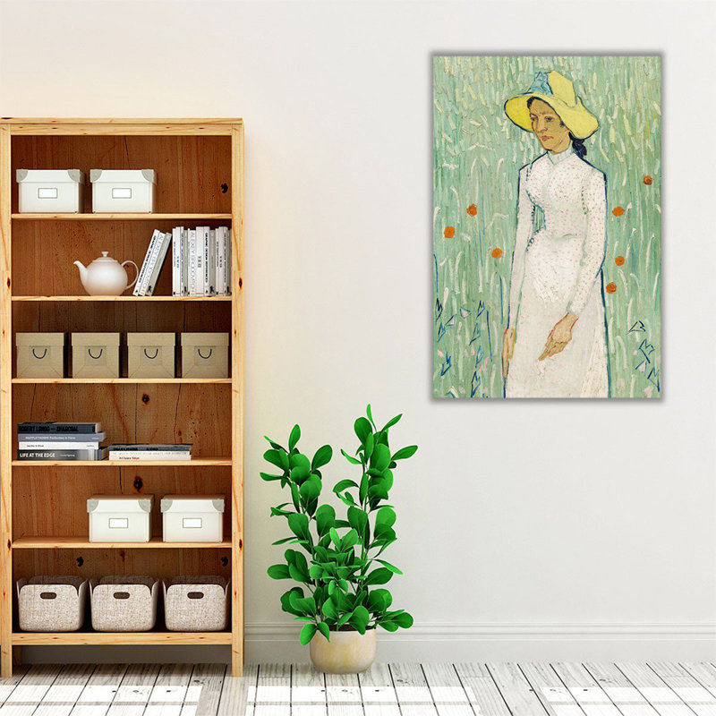 «Girl in White, 1890», reproduction d'art sur toile, H 30 po x l 20 po
