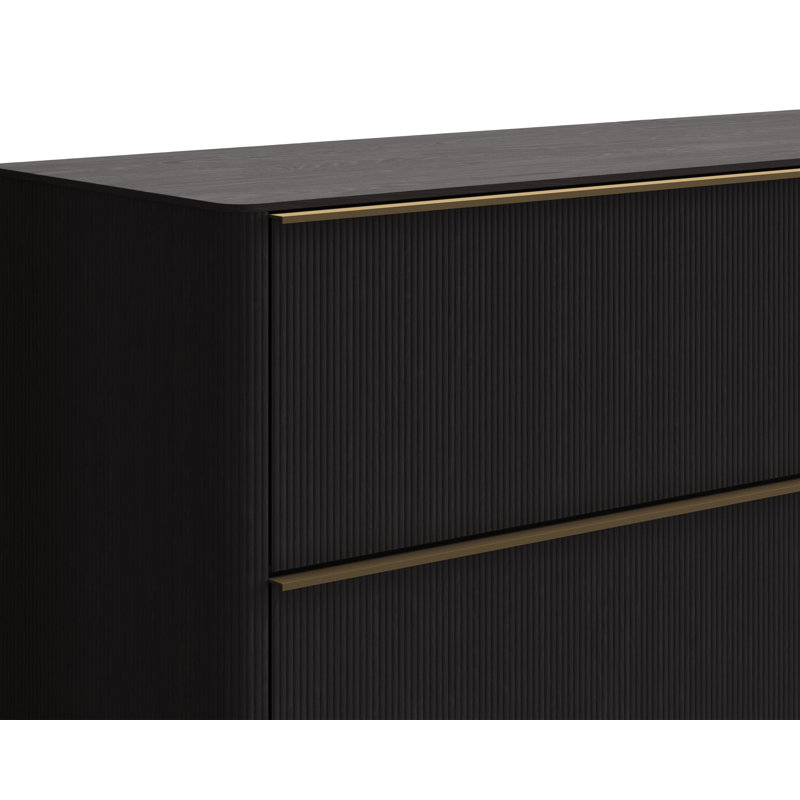 KALLA 4 - Drawer Dresser, Black