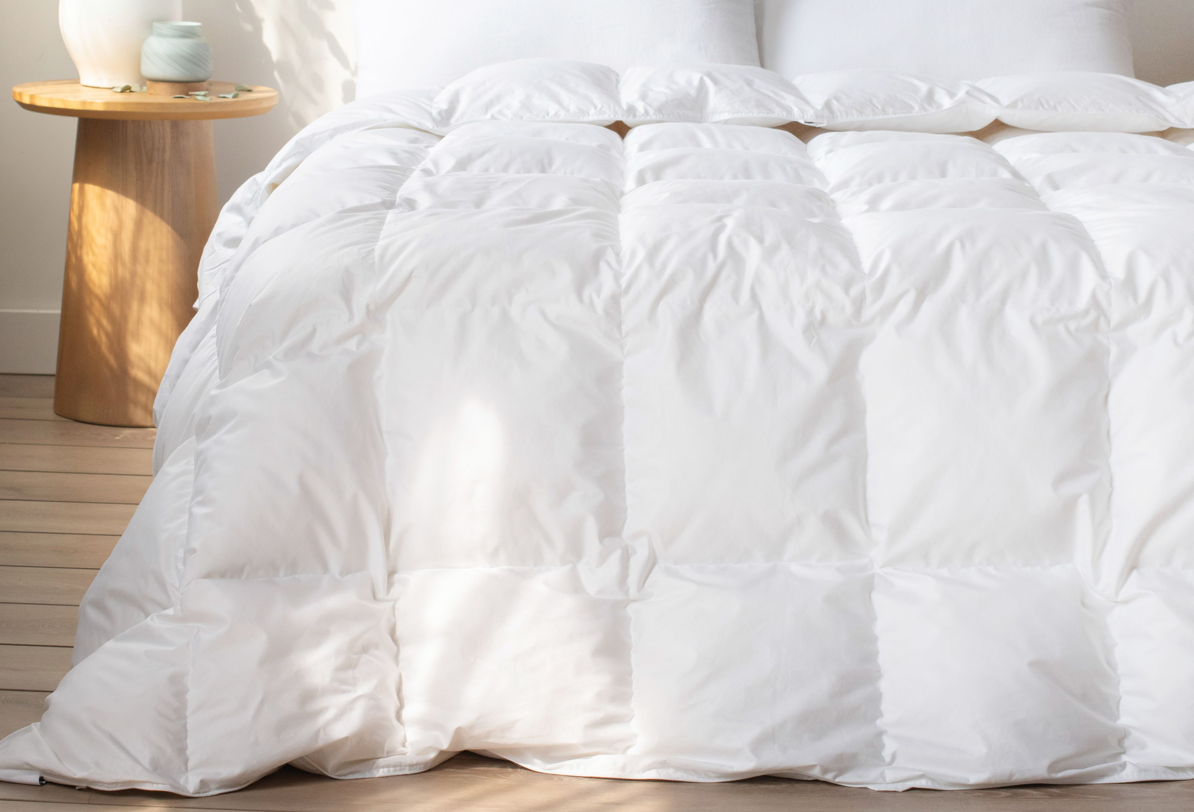 BOKSER HOME Extra Warm 700 Fill Power Luxury White Duck Down Duvet ...