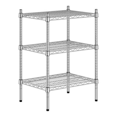 Nikezah 24'' W Metal Shelving Unit